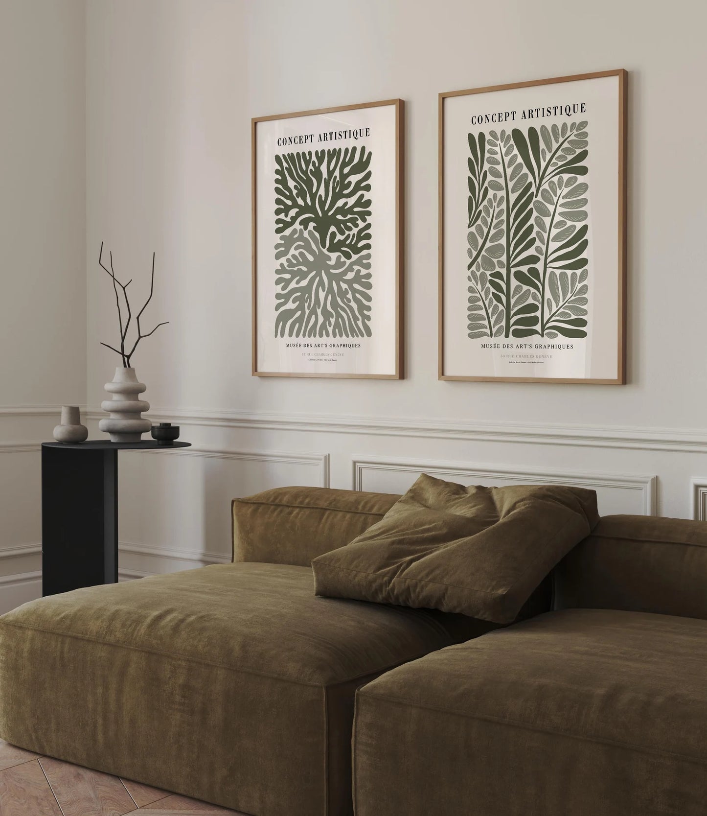 Sage Green Botanical Print Set of 2 β Digital Wall Art Download
