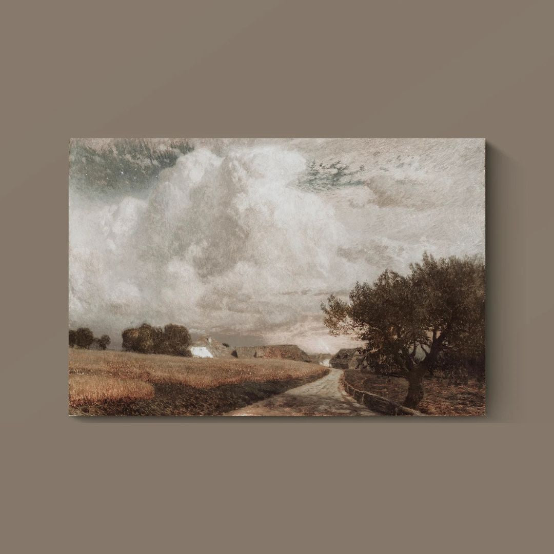 Vintage European Landscape Print – Rustic Country Wall Art Download