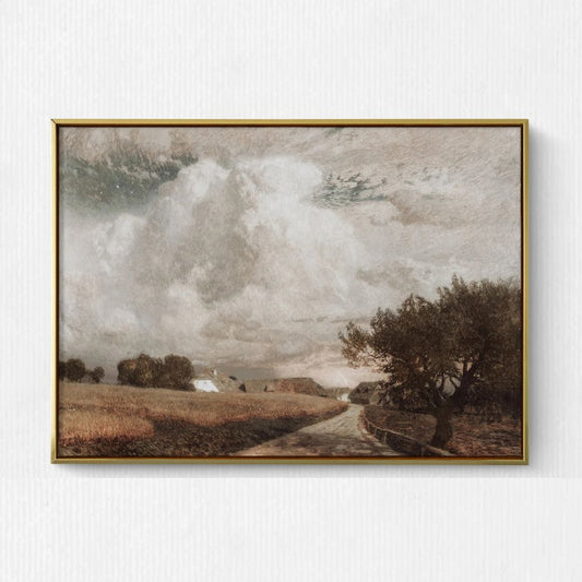 Vintage European Landscape Print – Rustic Country Wall Art Download