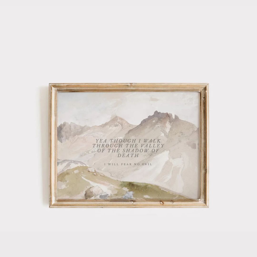 Christian Wall Art Set of 9 – Psalm 23 ‘The Lord Is My Shepherd’ Printables