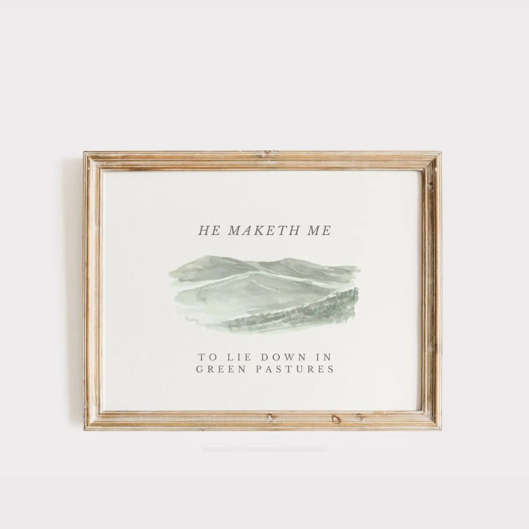Christian Wall Art Set of 9 – Psalm 23 ‘The Lord Is My Shepherd’ Printables