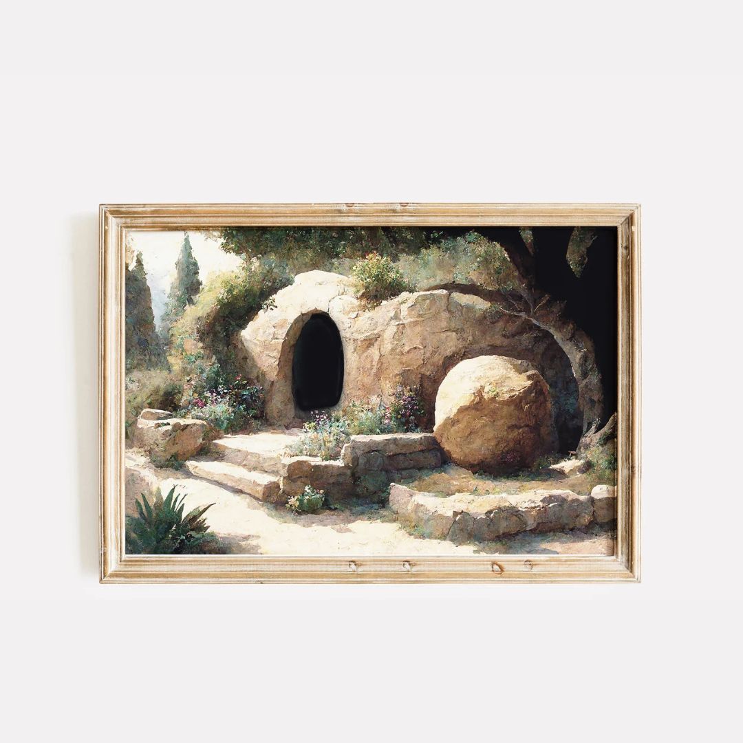 He Is Risen – The Tomb Is Empty Printable Christian Wall Art