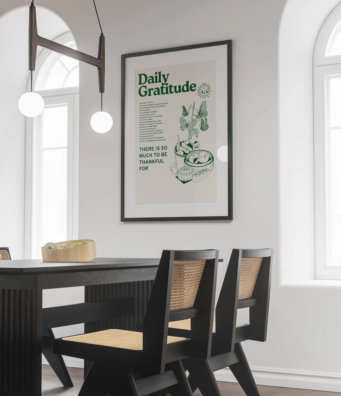Green Retro Quote Print – Large Wall Art Digital Download