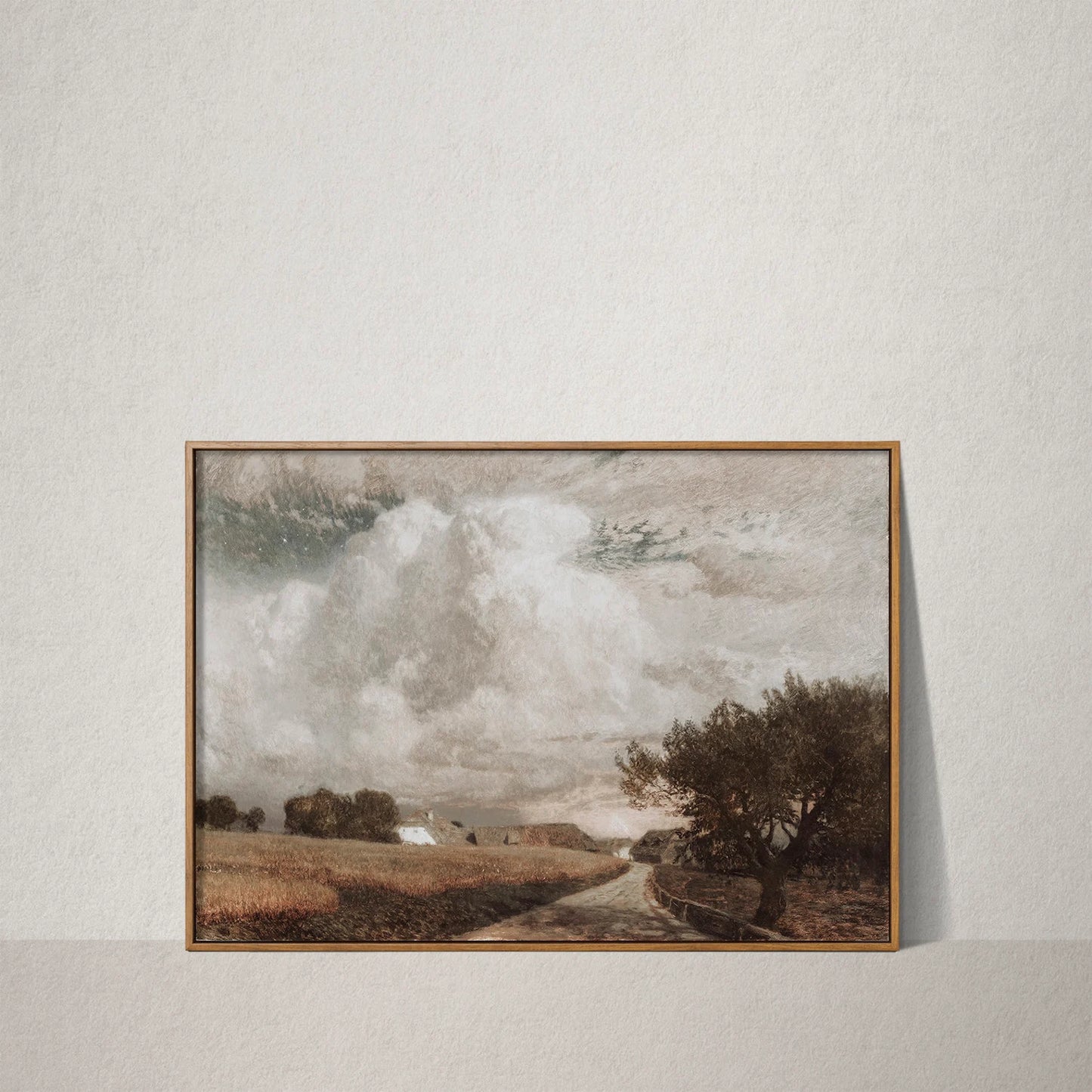 Vintage European Landscape Print – Rustic Country Wall Art Download