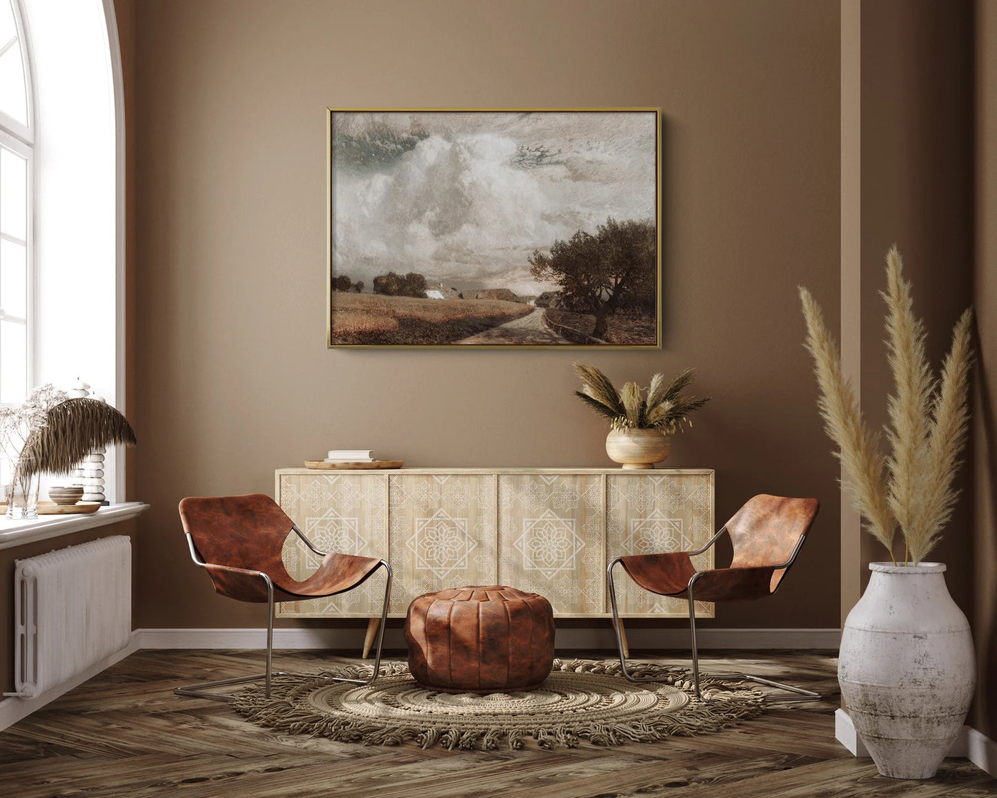 Vintage European Landscape Print – Rustic Country Wall Art Download