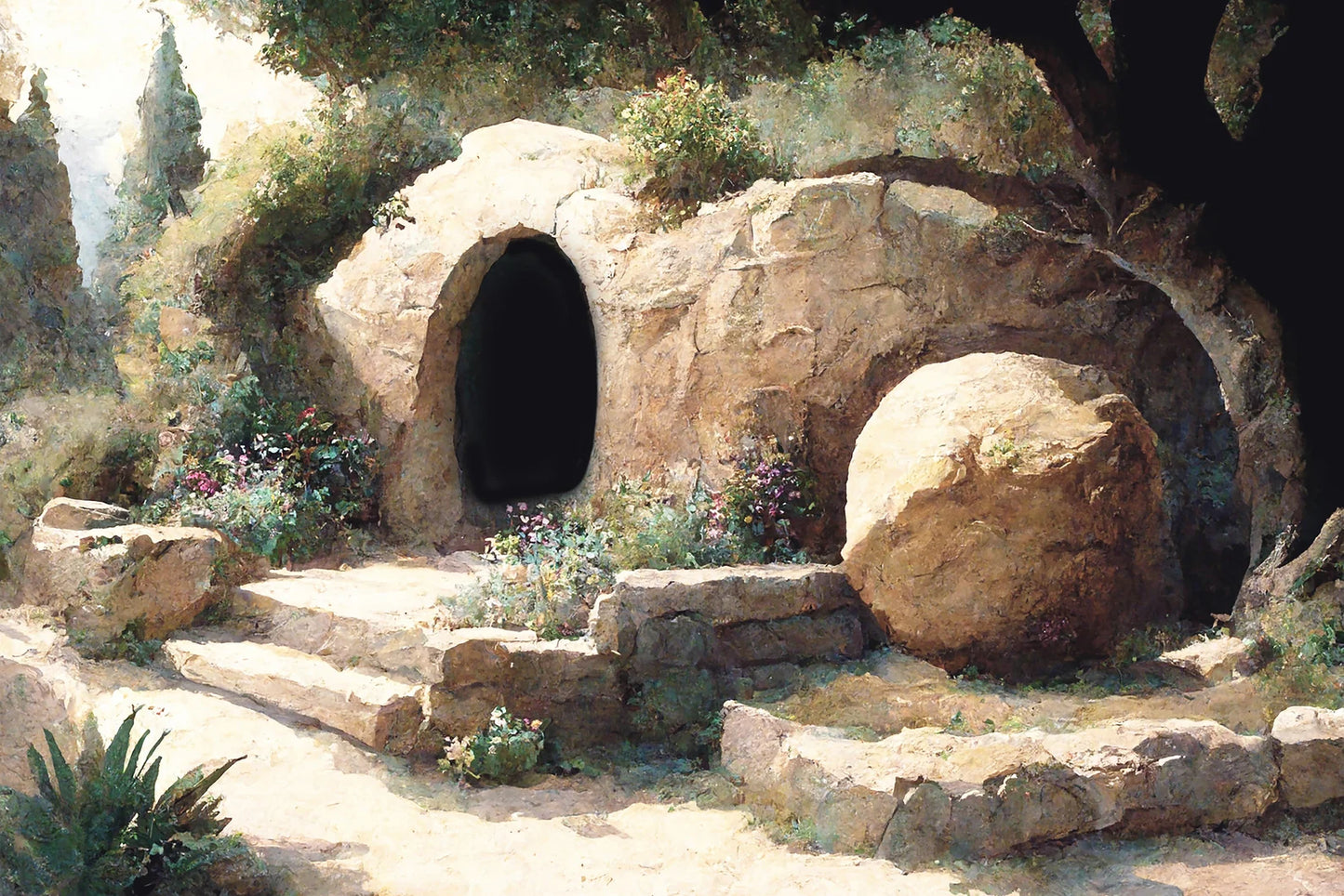 He Is Risen – The Tomb Is Empty Printable Christian Wall Art