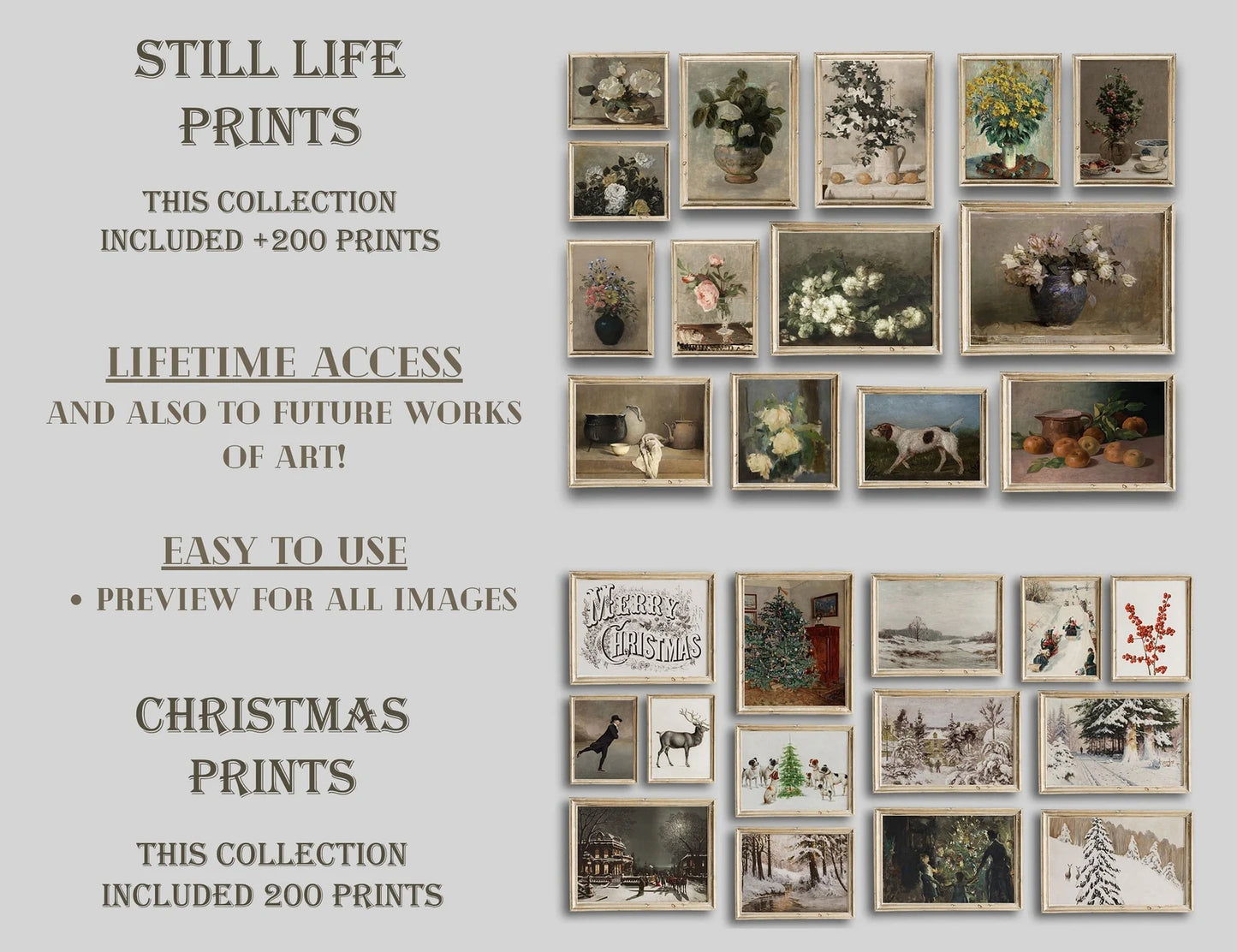 Vintage Country Landscape Print Bundle – 3000 Antique Farmhouse & Nature Downloads