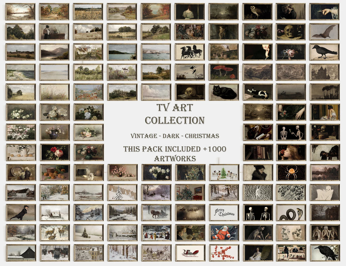 Vintage Country Landscape Print Bundle – 3000 Antique Farmhouse & Nature Downloads