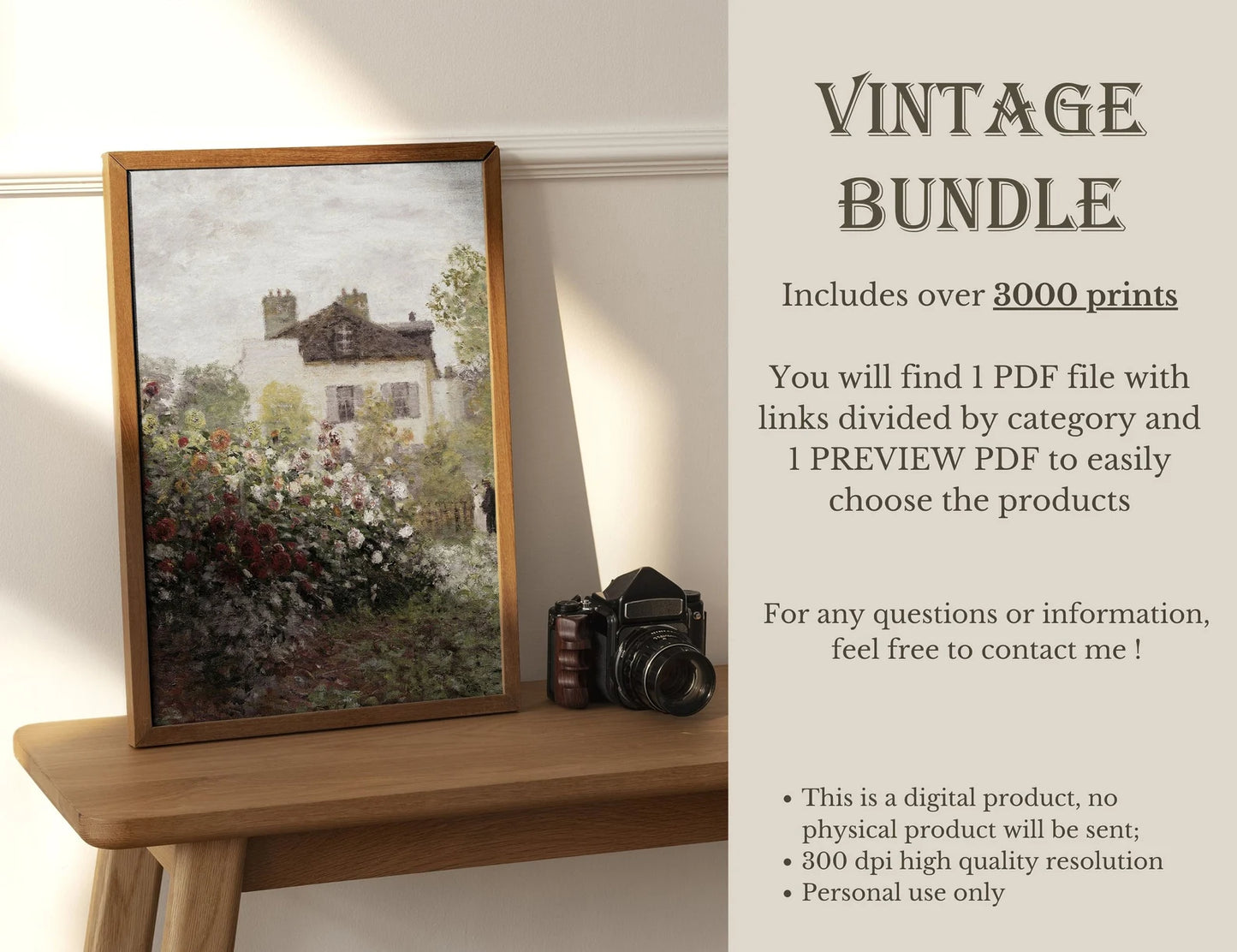 Vintage Country Landscape Print Bundle – 3000 Antique Farmhouse & Nature Downloads