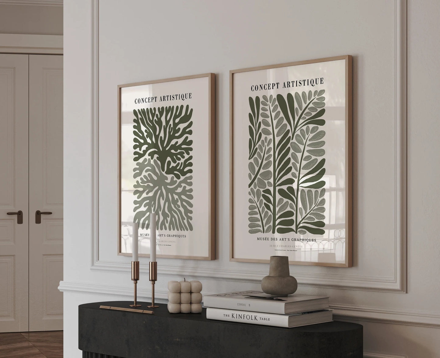 Sage Green Botanical Print Set of 2 – Digital Wall Art Download
