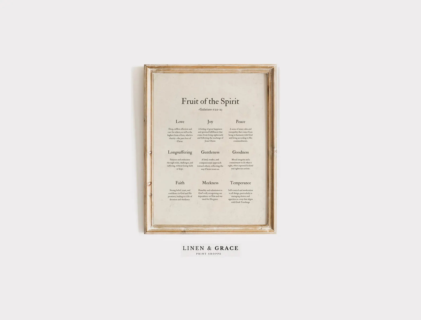 Christian Gallery Wall Set – Fruit of the Spirit Printable Art