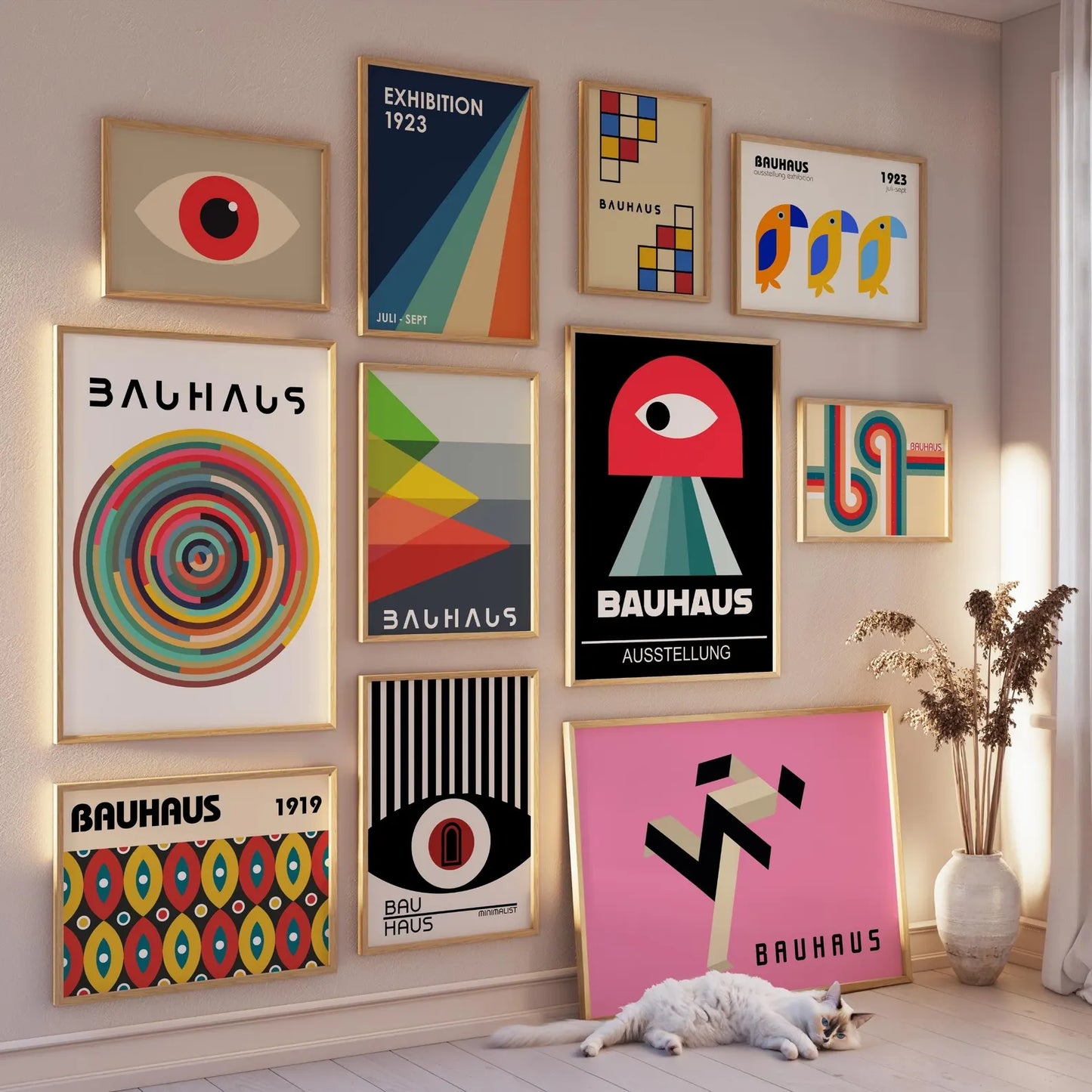 4250+ Bauhaus Poster Bundle – Mid Century Modern Printable Wall Art