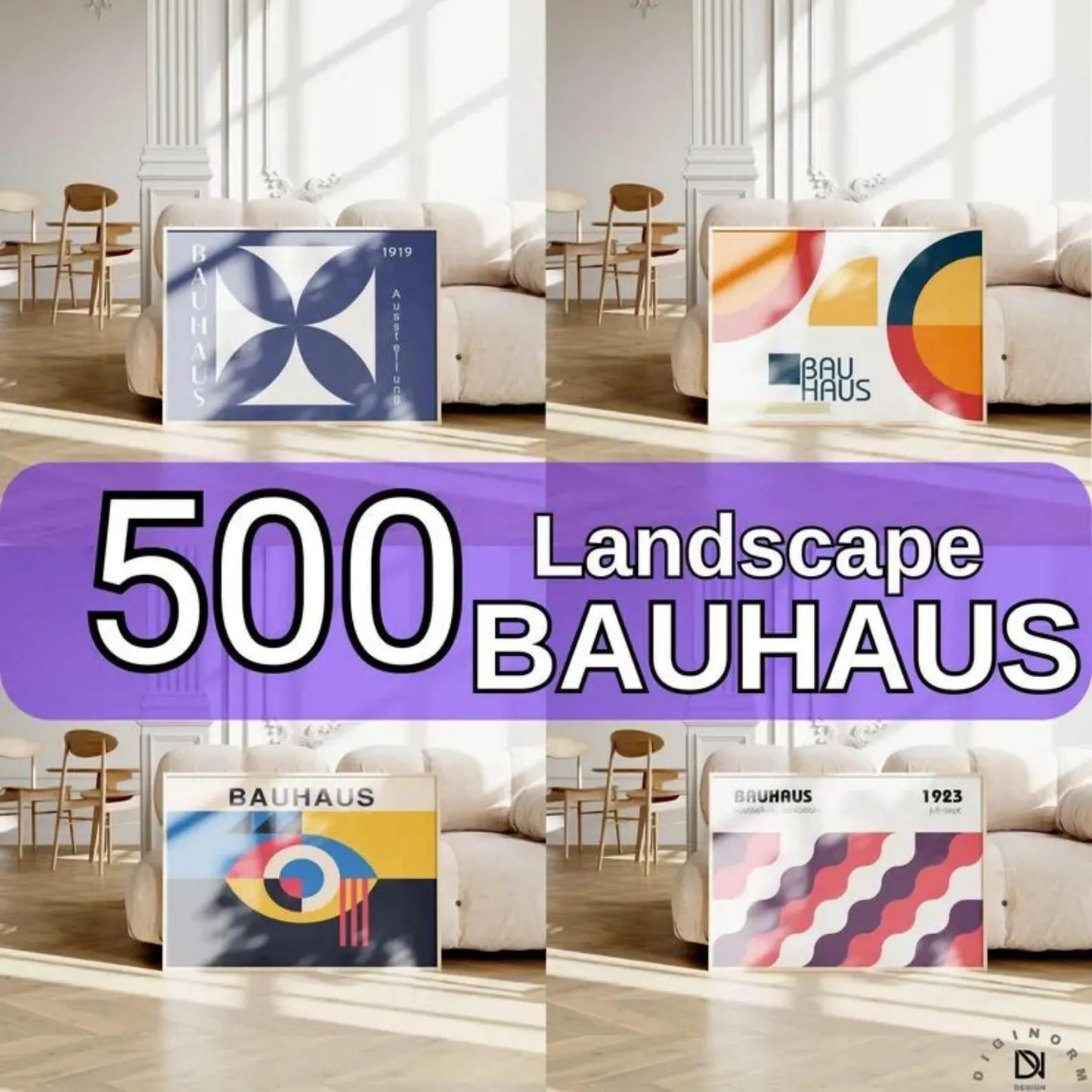 4250+ Bauhaus Poster Bundle – Mid Century Modern Printable Wall Art