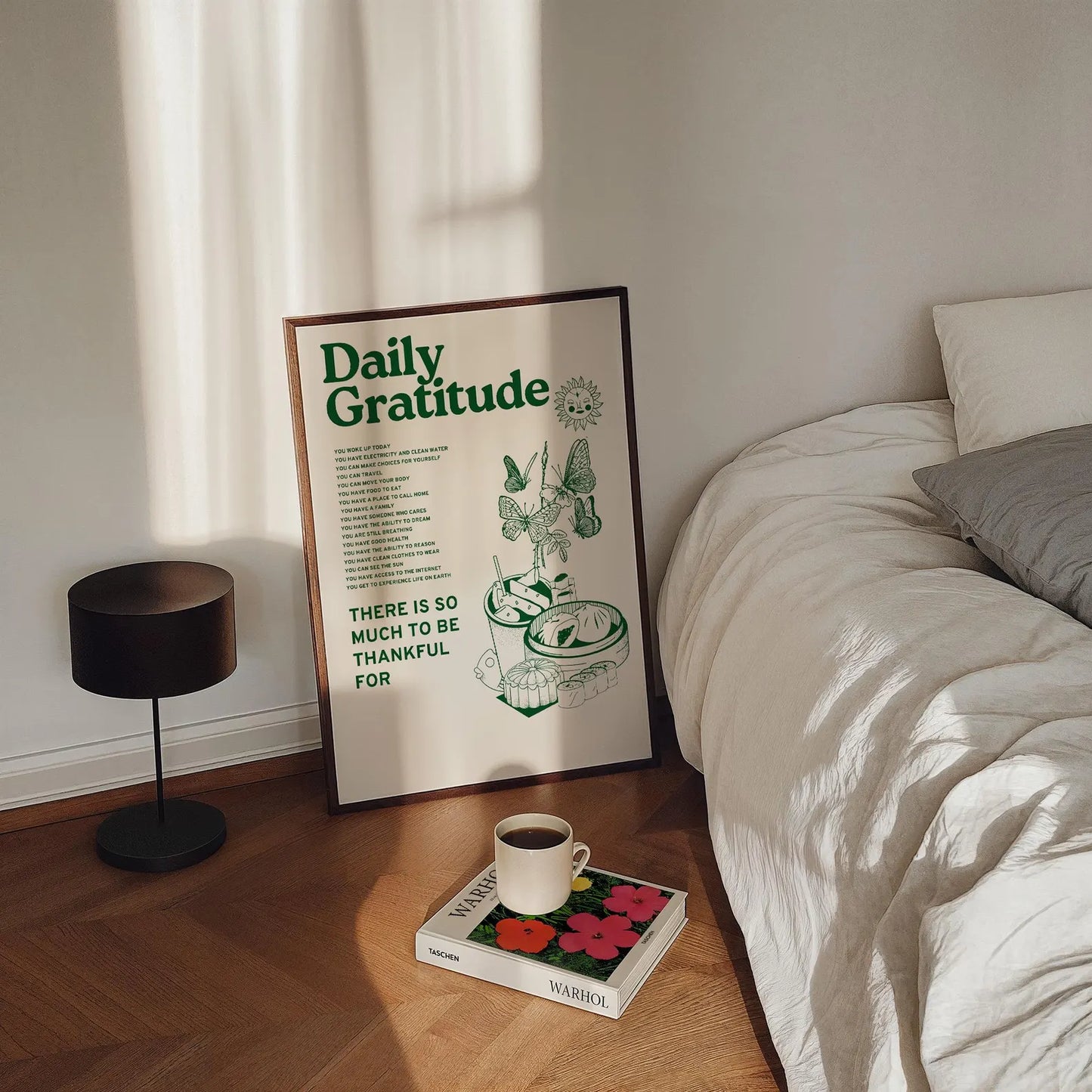 Green Retro Quote Print – Large Wall Art Digital Download