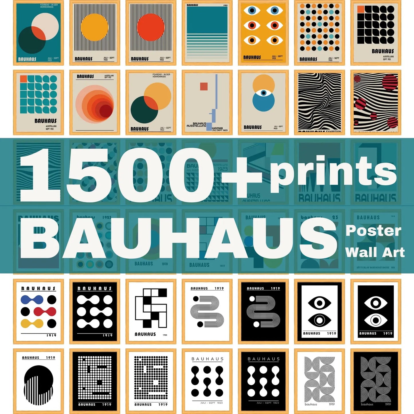 4250+ Bauhaus Poster Bundle – Mid Century Modern Printable Wall Art