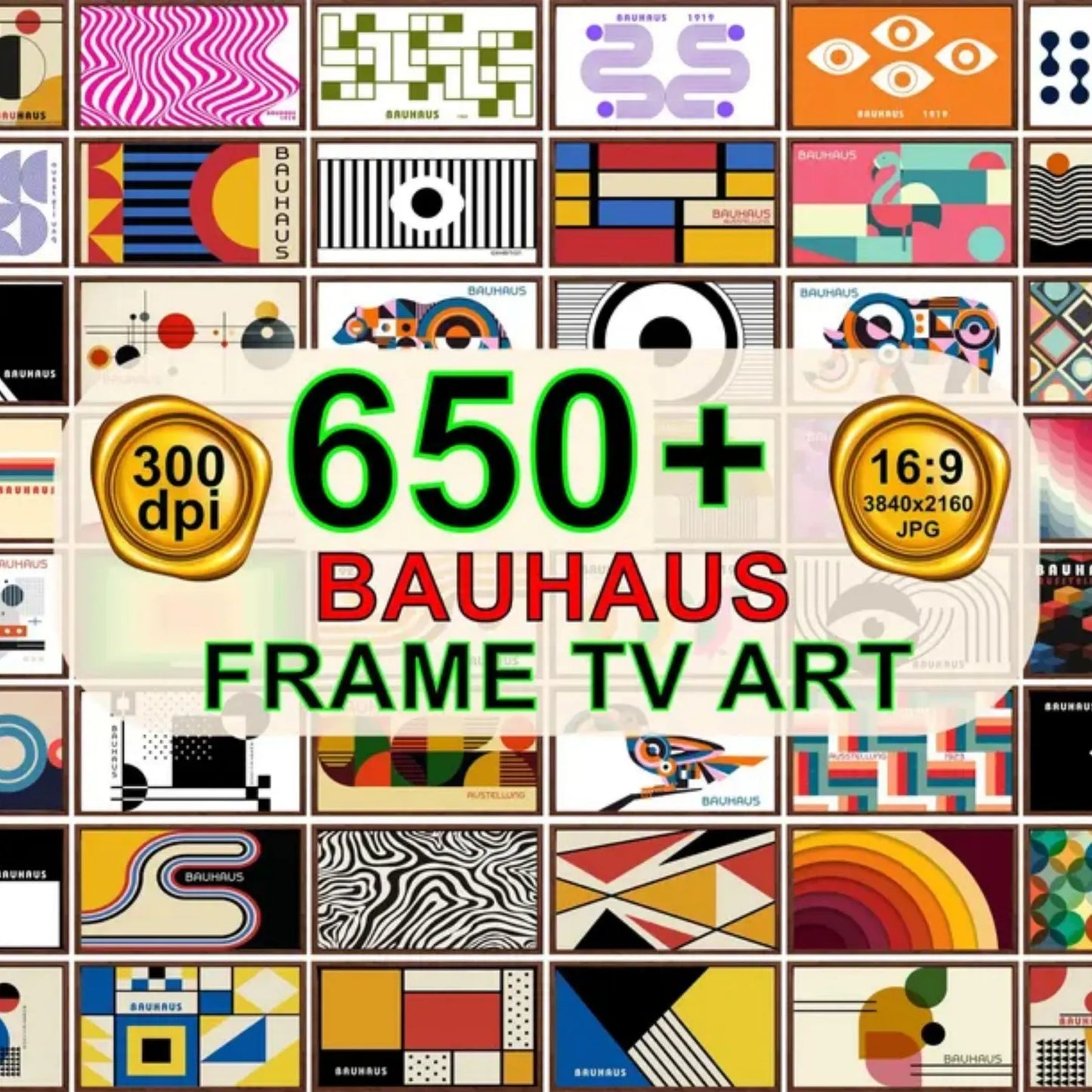 4250+ Bauhaus Poster Bundle – Mid Century Modern Printable Wall Art